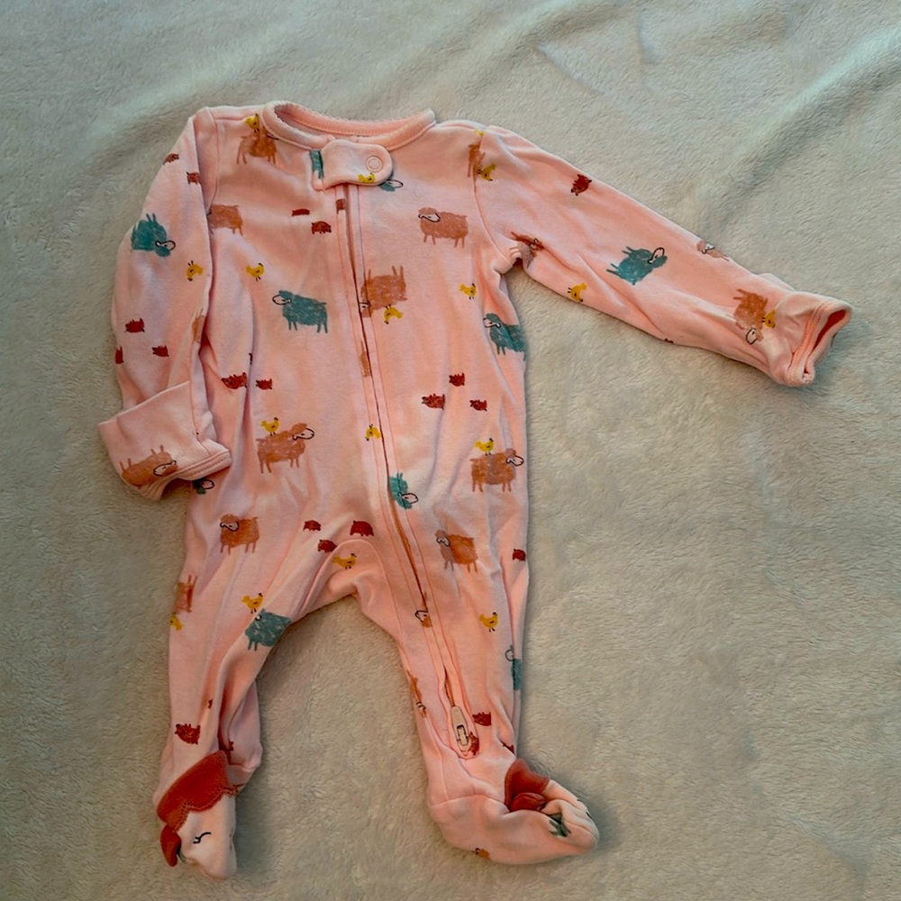 NB Carters Sleeper, pink